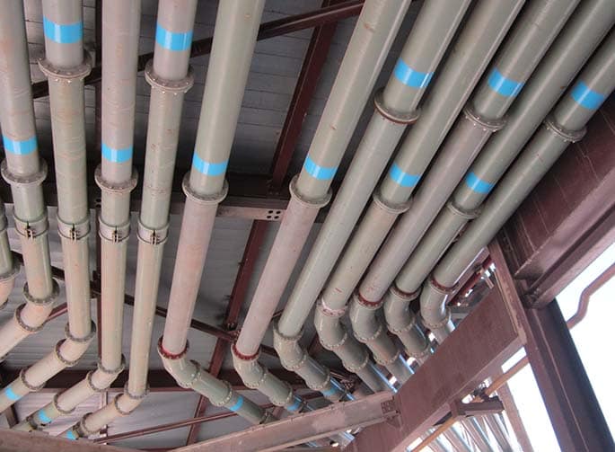 Conveying pipes Kusile carousel 1